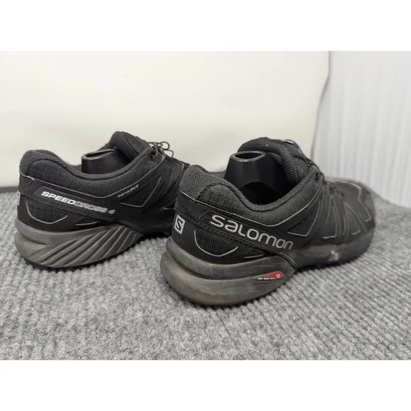 Size 9 Mens - Salomon Speedcross 4 Trail Running Shoes Black Contragrip