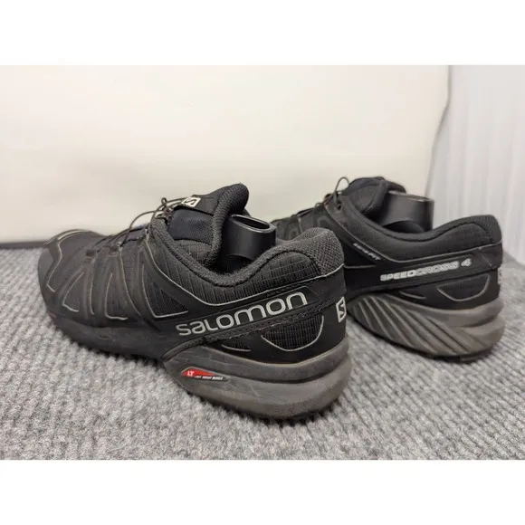 Size 9 Mens - Salomon Speedcross 4 Trail Running Shoes Black Contragrip