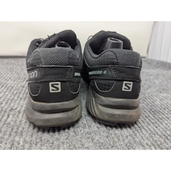 Size 9 Mens - Salomon Speedcross 4 Trail Running Shoes Black Contragrip