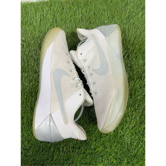 Size 9 - Nike Kobe AD White Chrome Silver Mamba 2017 Sneakers 852425-110 Men's