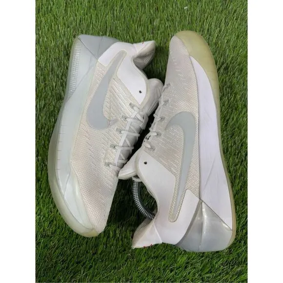 Size 9 - Nike Kobe AD White Chrome Silver Mamba 2017 Sneakers 852425-110 Men's