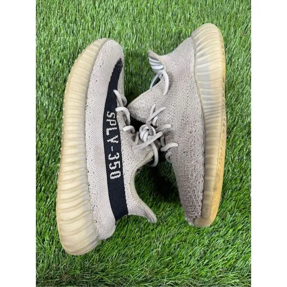 Size 9.5 - adidas Yeezy Boost 350 V2 Low Slate fire