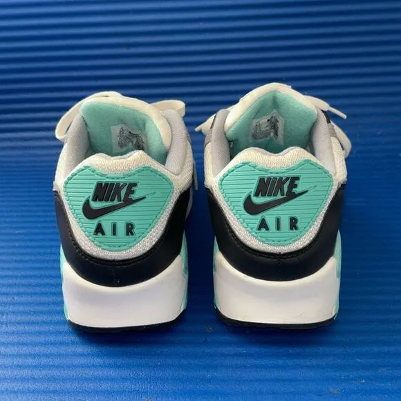 Size 9.5- Men’s Nike Air Max 90 Hyper Turquoise Shoes CD0881-100 White Grey 2020