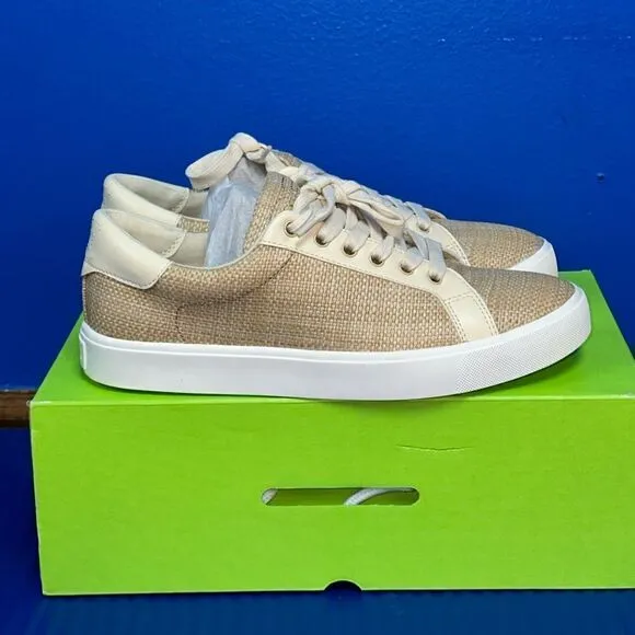 Size 9.5- Women’s Sam Edelman Ethyl G9151M0255 Tan Basket Weave Shoes NEW