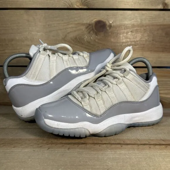 Size Youth 4.5 / Women’s 6 Nike Air Jordan 11 Low “Cement Grey” Shoes 528896-140