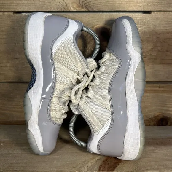 Size Youth 4.5 / Women’s 6 Nike Air Jordan 11 Low “Cement Grey” Shoes 528896-140