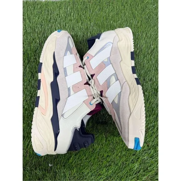 Size 12 - adidas Niteball Cream White Pink Tint OG all