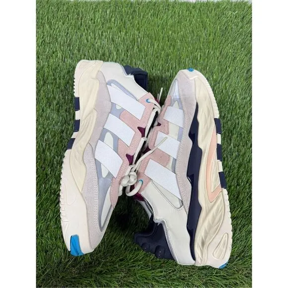 Size 12 - adidas Niteball Cream White Pink Tint OG all
