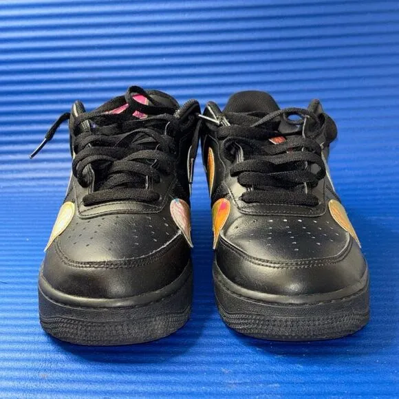 Size 9- Men’s Nike Air Force 1 Low Misplaced Swooshes Shoes  Black CK7214-001
