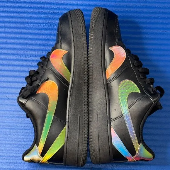 Size 9- Men’s Nike Air Force 1 Low Misplaced Swooshes Shoes  Black CK7214-001