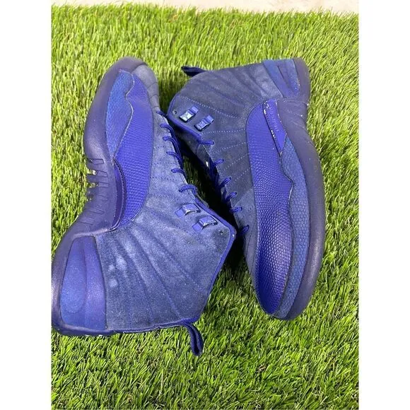 Size 9 - Nike Air Jordan 12 Retro Deep Royal Blue 2016 130690-400 OG XII Blue