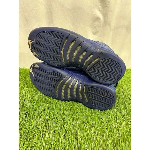 Size 9 - Nike Air Jordan 12 Retro Deep Royal Blue 2016 130690-400 OG XII Blue