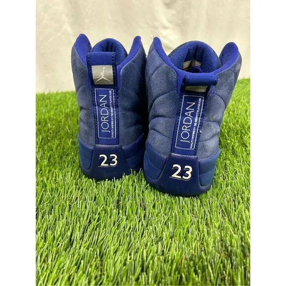 Size 9 - Nike Air Jordan 12 Retro Deep Royal Blue 2016 130690-400 OG XII Blue