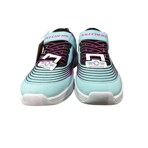Skechers Microspec Advance Kids Adaptive Closure Machine Washable Aqua/Purple