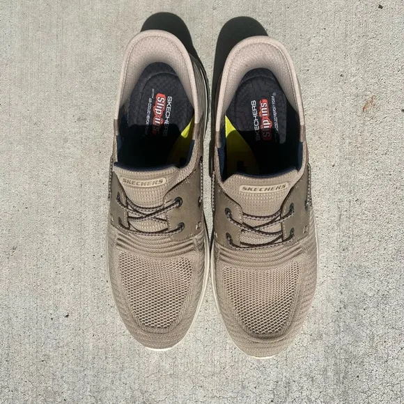 Skechers Slip-ins Delson 3.0 Roth Men’s Tan Sneakers