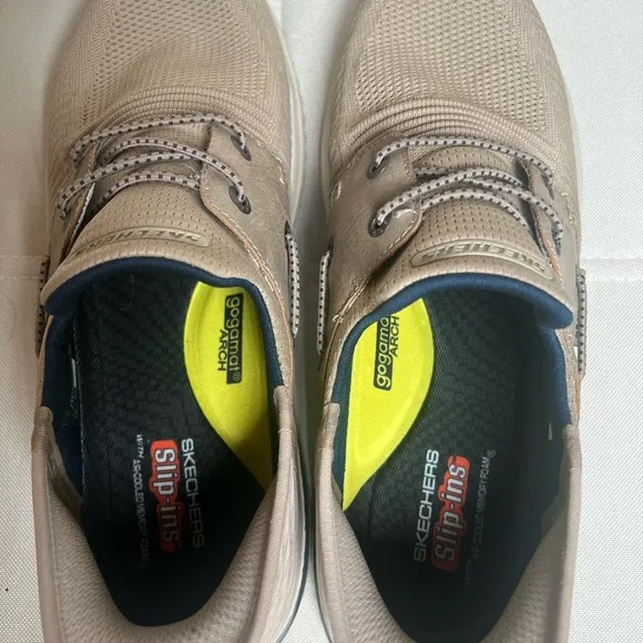 Skechers Slip-ins Delson 3.0 Roth Men’s Tan Sneakers