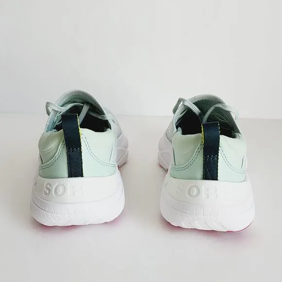 Sorel Explorer Blitz Stride Lace Up Light Green Sneakers Bolt Print 7.5