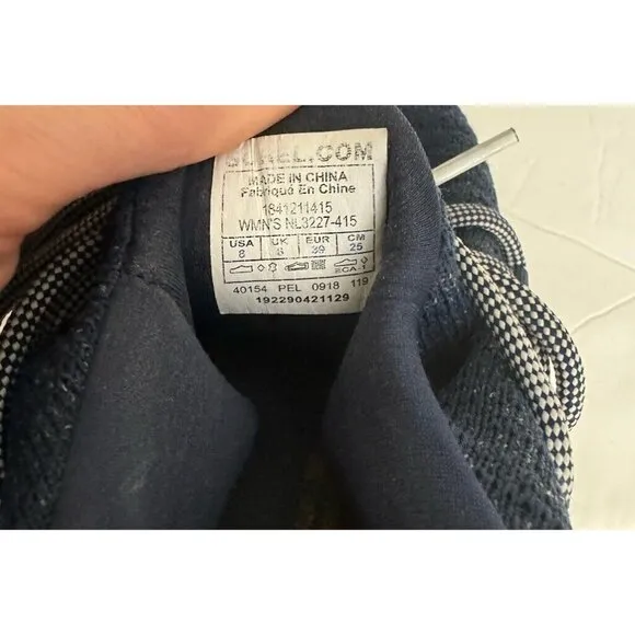 Sorel Size‎ 8 Women’s Kinetic Lace Sneaker Shoes Blue Gray Comfort