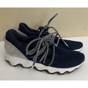 Sorel Size‎ 8 Women’s Kinetic Lace Sneaker Shoes Blue Gray Comfort