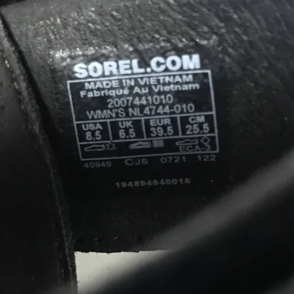 Sorel Women’s Size 8.5 Explorer Blitz Stride Sandals, Black