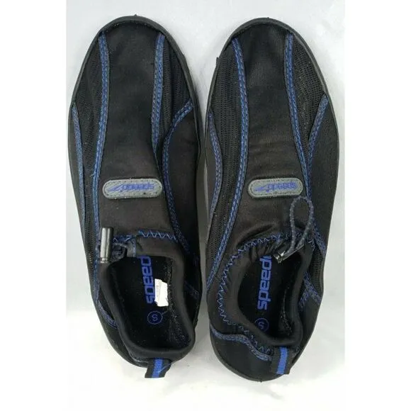 Speedo Water Shoes - Men’s Size S Great Preowned Condition Black And Blue