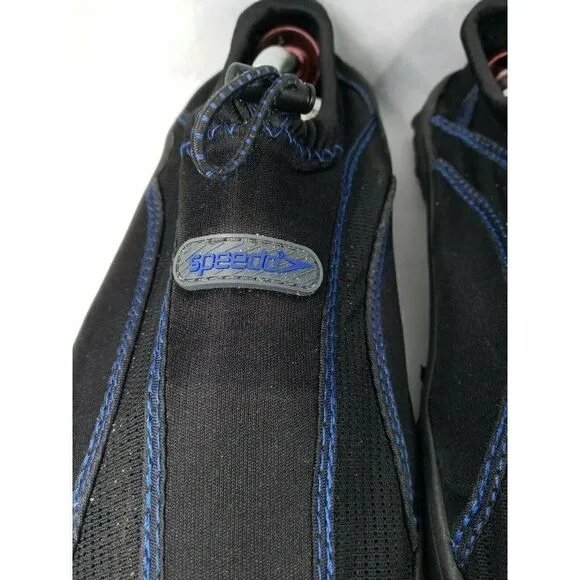 Speedo Water Shoes - Men’s Size S Great Preowned Condition Black And Blue