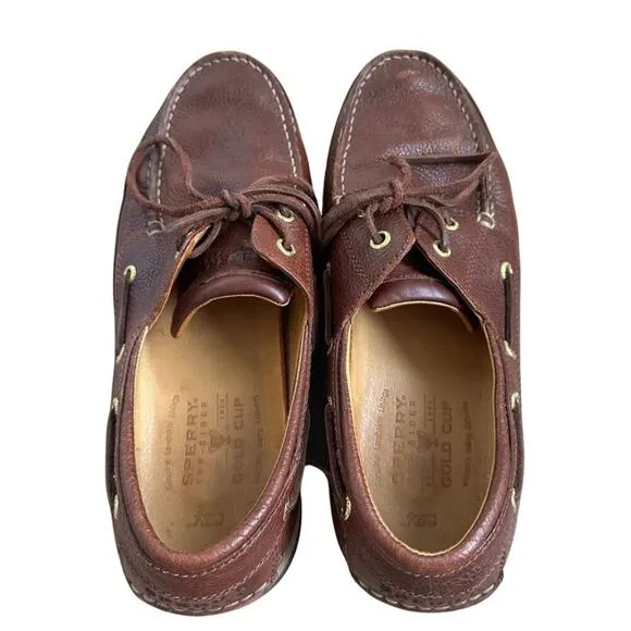 Sperry Gold Cup Top-Sider Boat Shoe Dark Beige 10