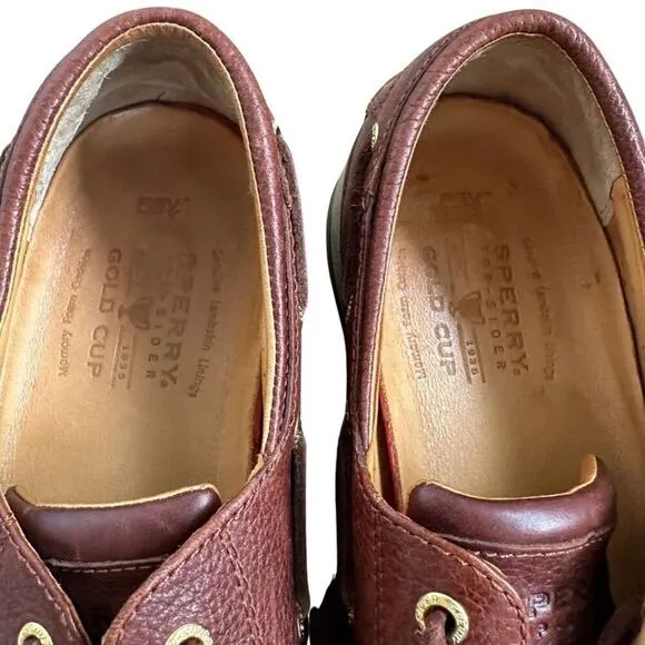 Sperry Gold Cup Top-Sider Boat Shoe Dark Beige 10