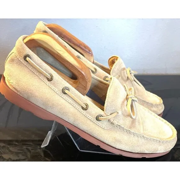Sperry Top Sider Boat Shoes Suede Cream Men’s Shoes Size 12 Medium.