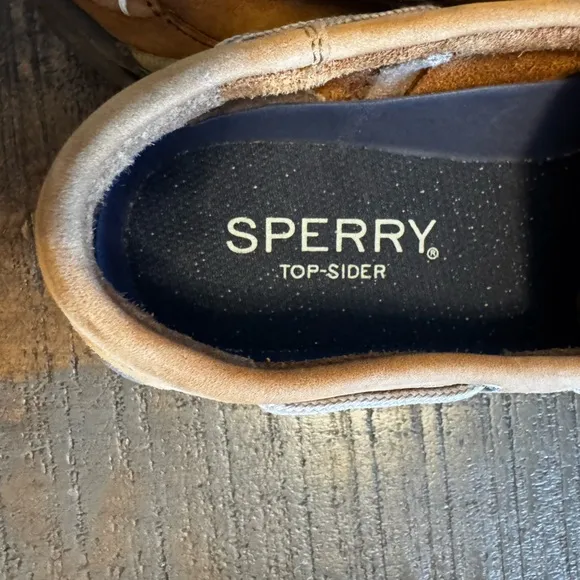 Sperry Top Siders Men’s Shoes Size 9 Camel Color Good Used Condition