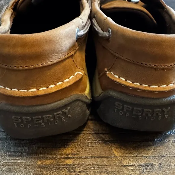 Sperry Top Siders Men’s Shoes Size 9 Camel Color Good Used Condition