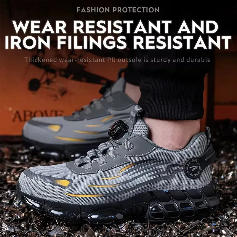 Sport Safety Shoes – Steel Toe, Puncture-Proof, Lightweight And Rotating Button