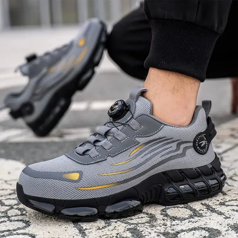 Sport Safety Shoes – Steel Toe, Puncture-Proof, Lightweight And Rotating Button