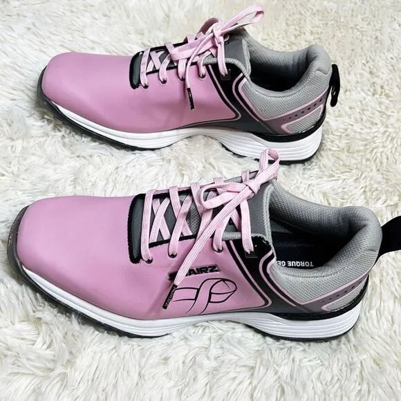SQAIRZ Women's Golf Shoe Speed PNK, ‘Real Men Wear Pink “FREEDOM™ PNK Sneakers 9