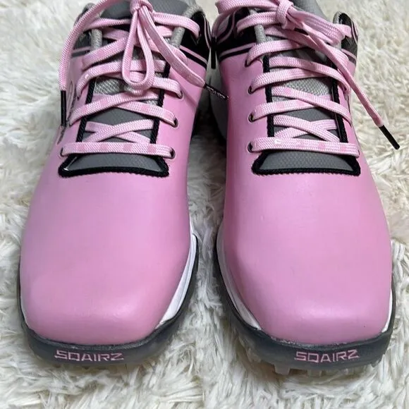 SQAIRZ Women's Golf Shoe Speed PNK, ‘Real Men Wear Pink “FREEDOM™ PNK Sneakers 9