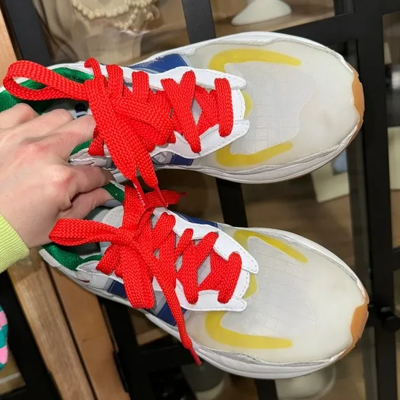 Staud x New Balance 57/40 sneakers unisex lace up shoes green blue red orange