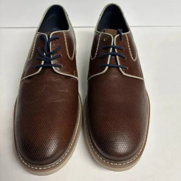 Steve Madden Men’s Costa Oxford Shoes Cognac, Size 11 M