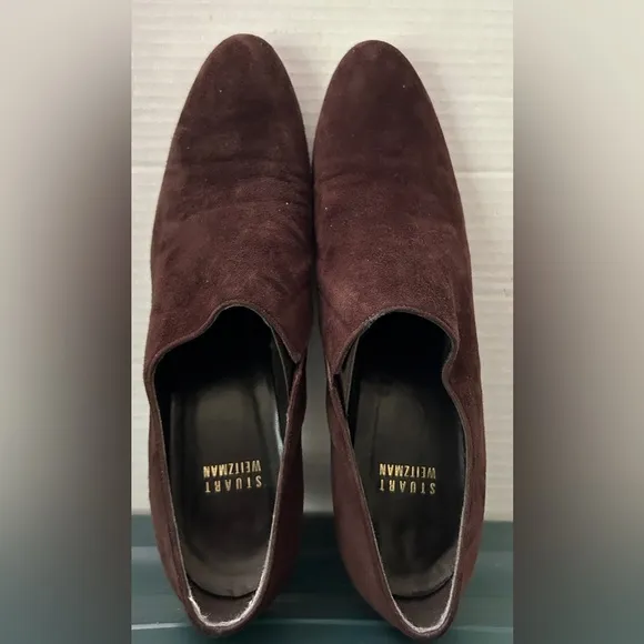 Stuart Weitzman Elegant Brown Suede Women's Heels Size 8.5 NWOT