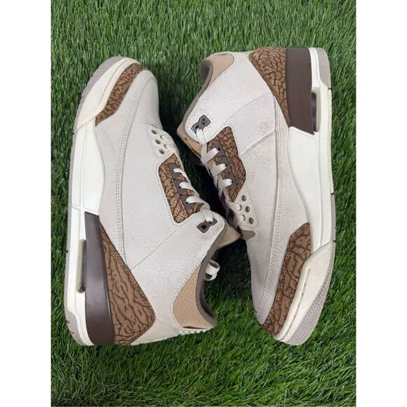 Sz 11 - CLEAN WORN 1x - Jordan 3 OG Retro Low Palomino brown tan