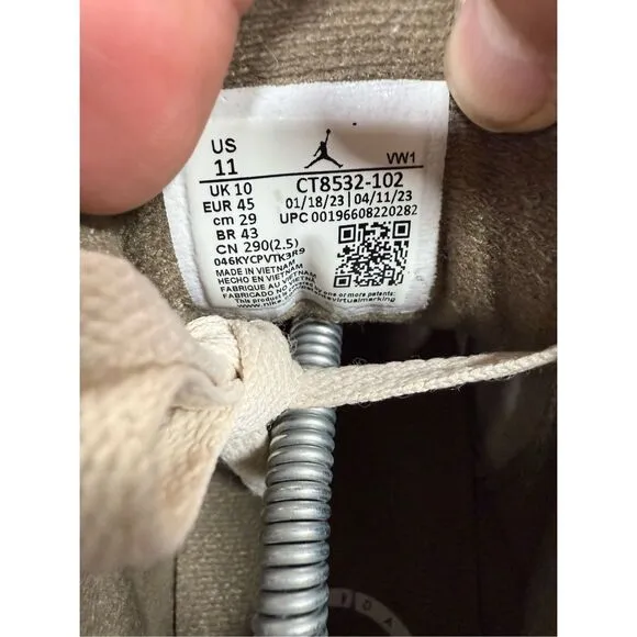Sz 11 - CLEAN WORN 1x - Jordan 3 OG Retro Low Palomino brown tan