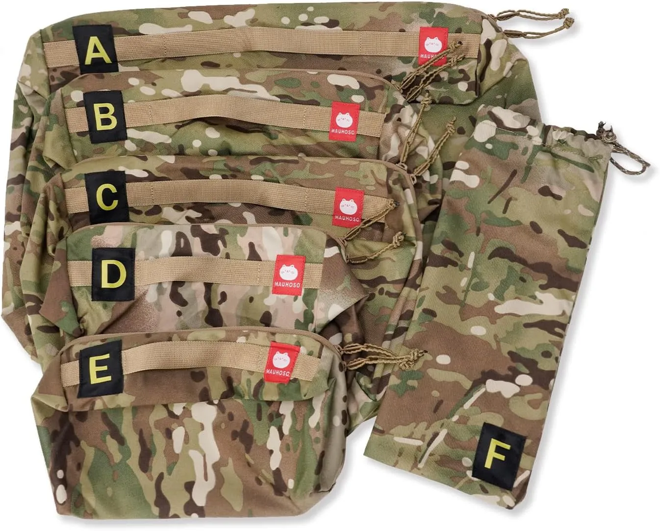 Tactical Packing Cubes 6-PACKS,Ykk Zipper,Military Standard