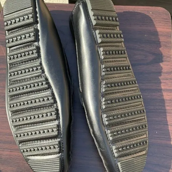 Take 50% OFF- David Stone Men’s Black Leather Shoes, Size-9.5
