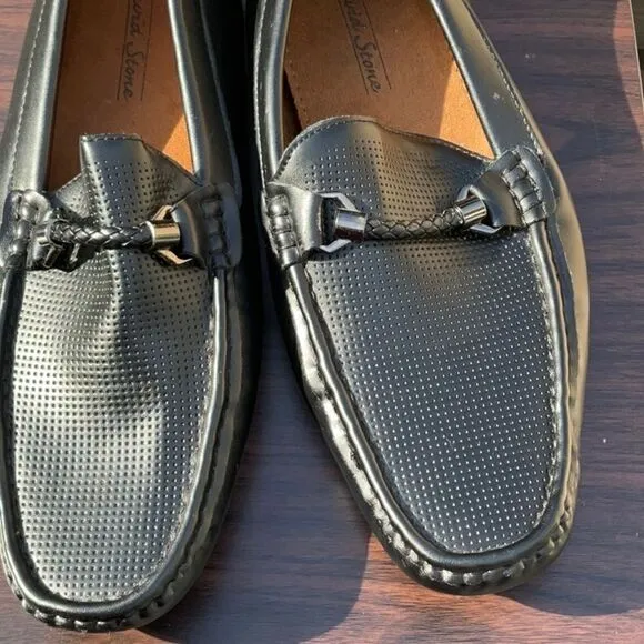 Take 50% OFF- David Stone Men’s Black Leather Shoes, Size-9.5