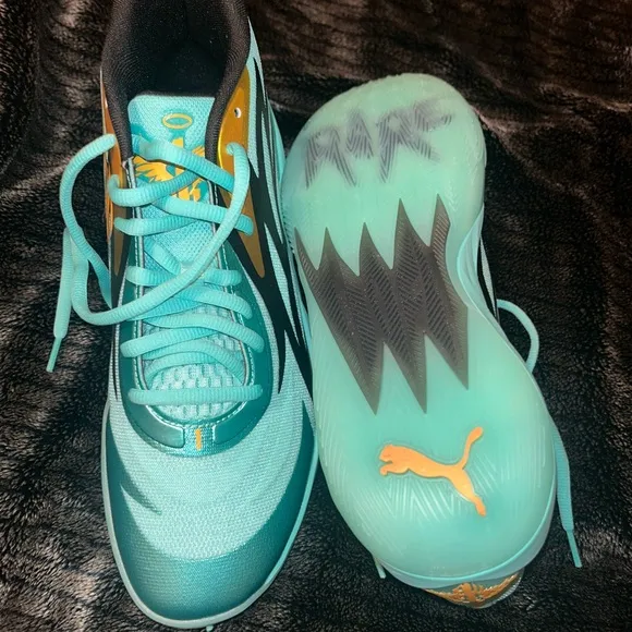 Teal and Black Athletic Sneakers