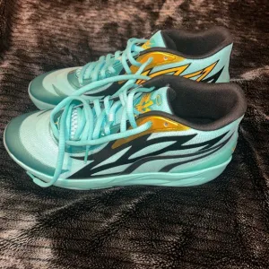 Teal and Black Athletic Sneakers