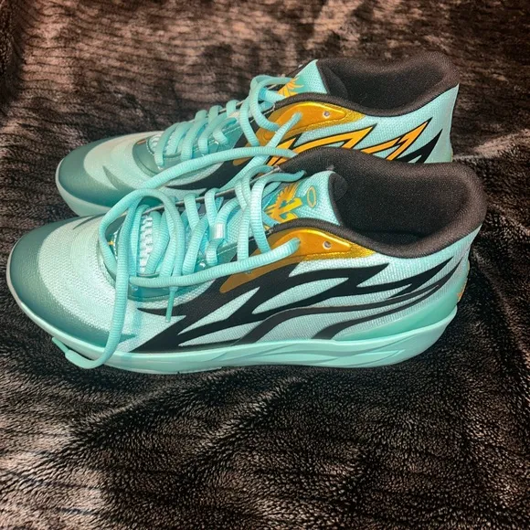 Teal and Black Athletic Sneakers