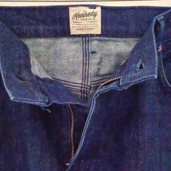 𝅺THE KENNEDY DENIM CO. Blue Jeans, 36W, 30L Unisex