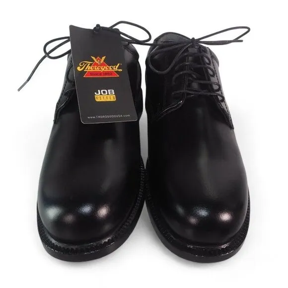 Thorogood Uniform Classics Oxfords Leather High Shine Black 834-6041 Men's 11.5