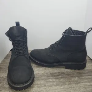 Thursday Boots StormKing Captain Black Matte Leather Mens 11.5 Lace Up