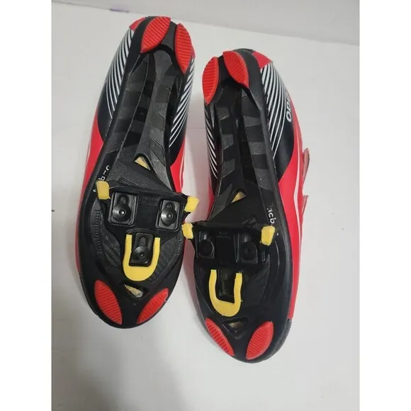 Tiebao Road Cycling Ciclismo Shoes Lock Pedal Cleated Durable RED US 10/EU 43